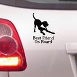 Best Friend on Board bumper sticker in standard