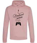 Hardcore Gamer hoodie in dusty pink