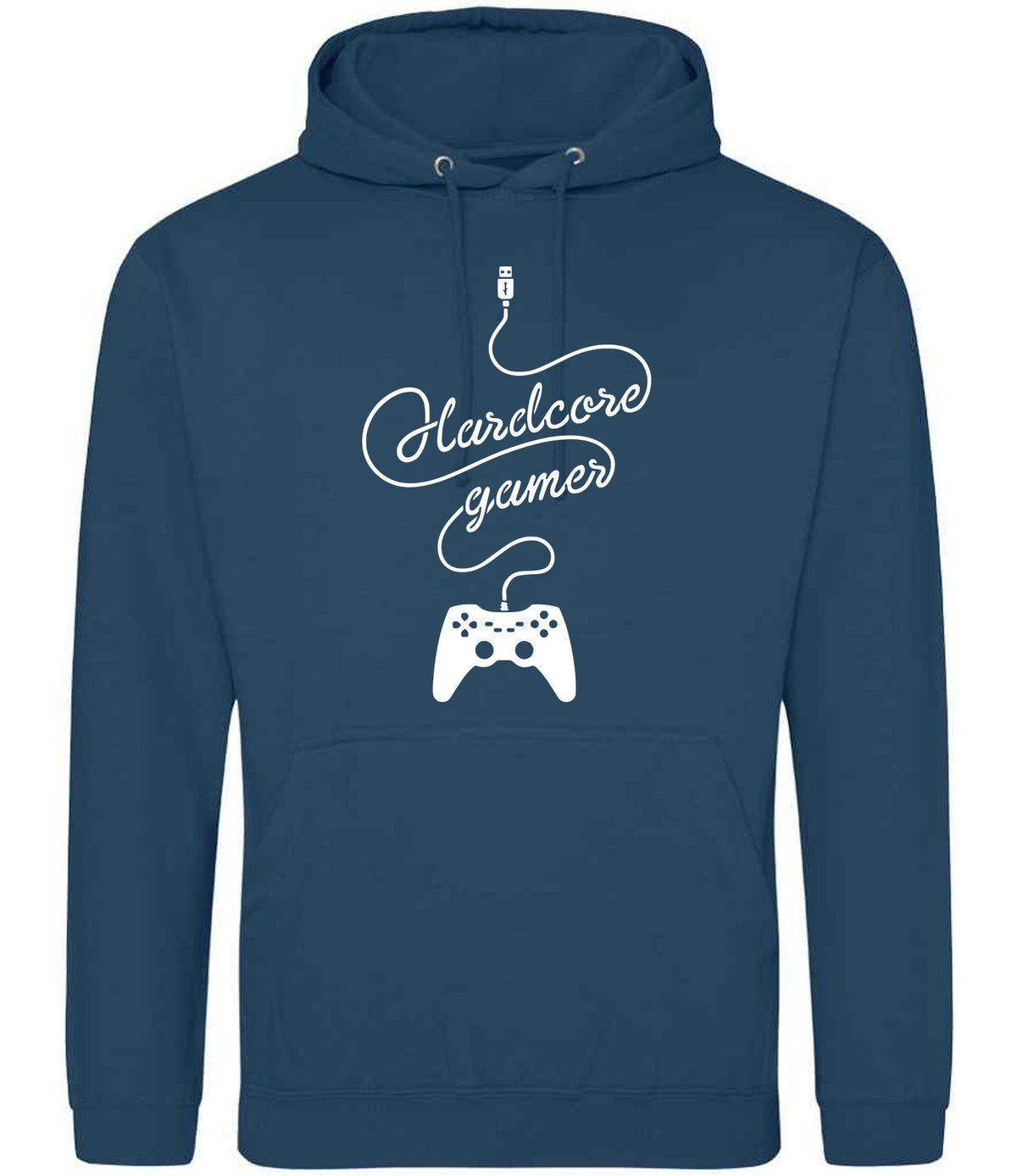 Hardcore Gamer hoodie in ink blue