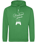 Hardcore Gamer hoodie in kelly green