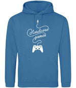 Hardcore Gamer hoodie in sapphire blue