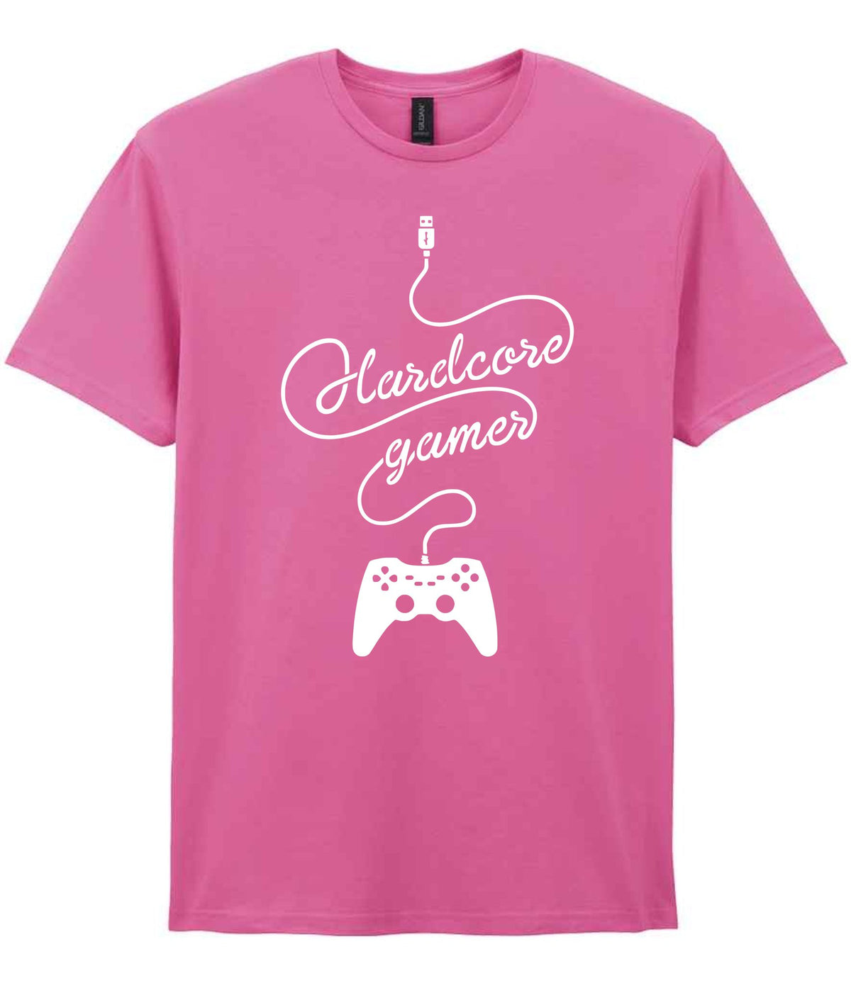 Hardcore Gamer t-shirt in azalea