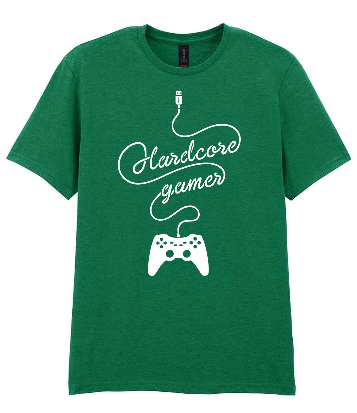 Hardcore Gamer t-shirt in kelly green