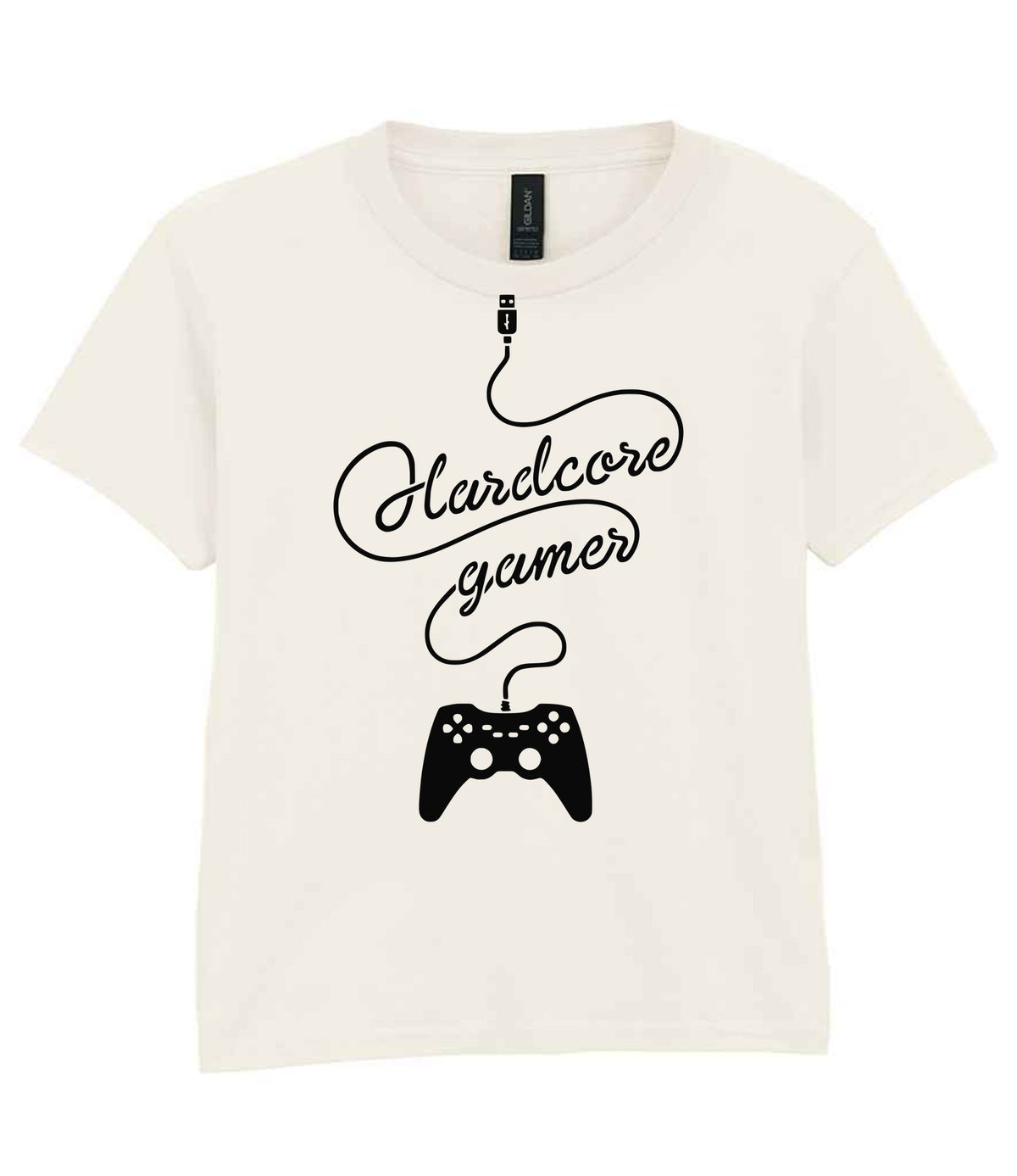 Hardcore Gamer t-shirt in natural