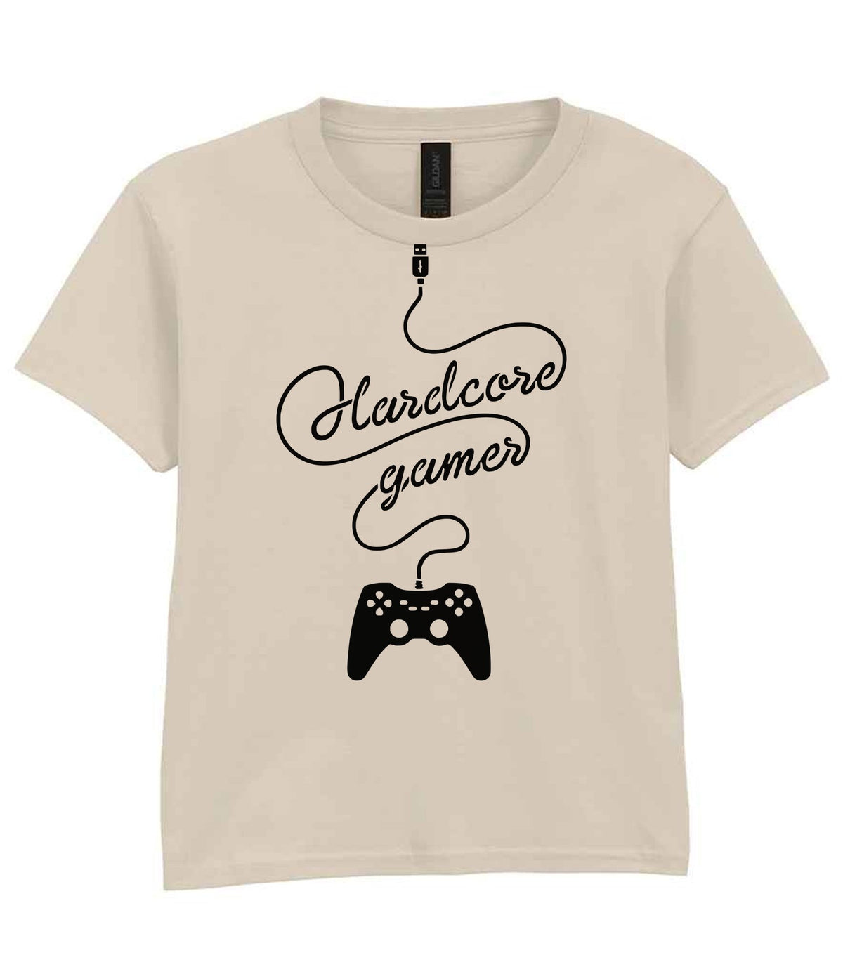 Hardcore Gamer t-shirt in sand