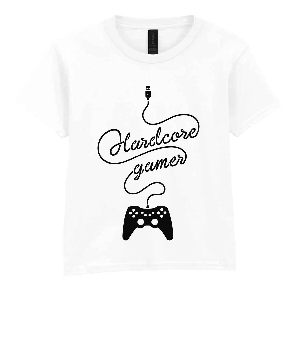 Hardcore Gamer t-shirt in white