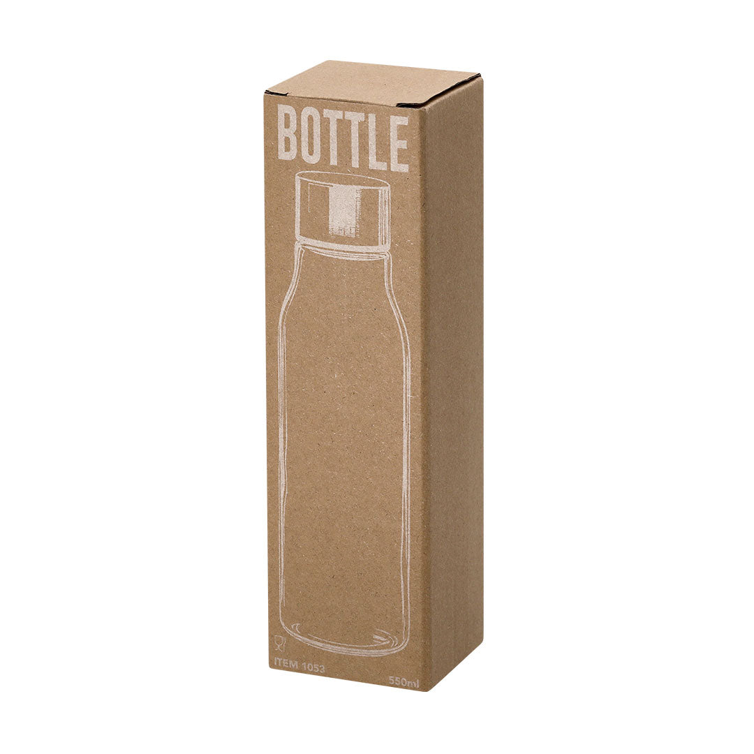 Krobus Borosilicate Glass Bottle – Durable 550ml Reusable Drinkware