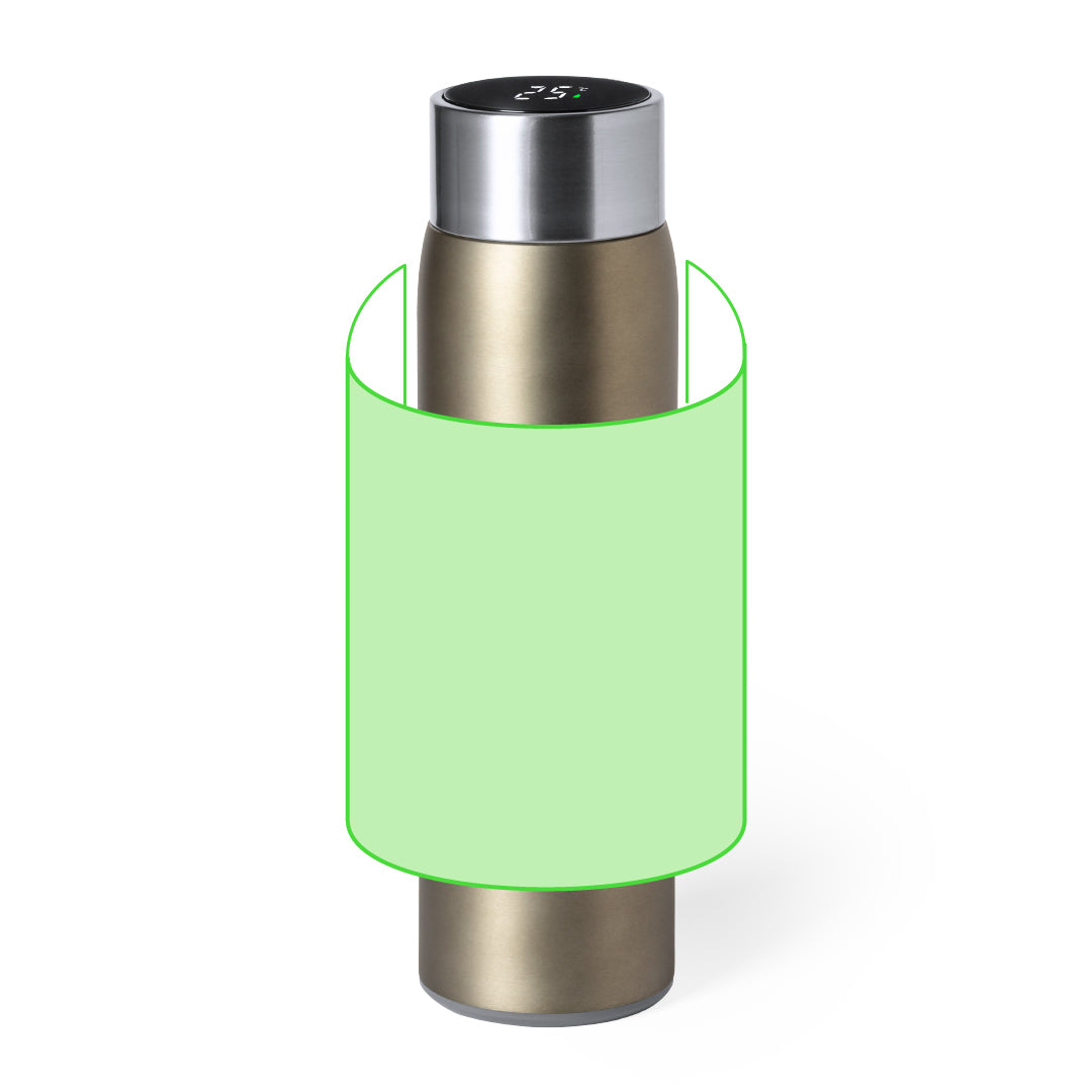 Kenay Thermal Bottle – Stainless Steel Double Wall Insulated Bottle with Temperature Gauge