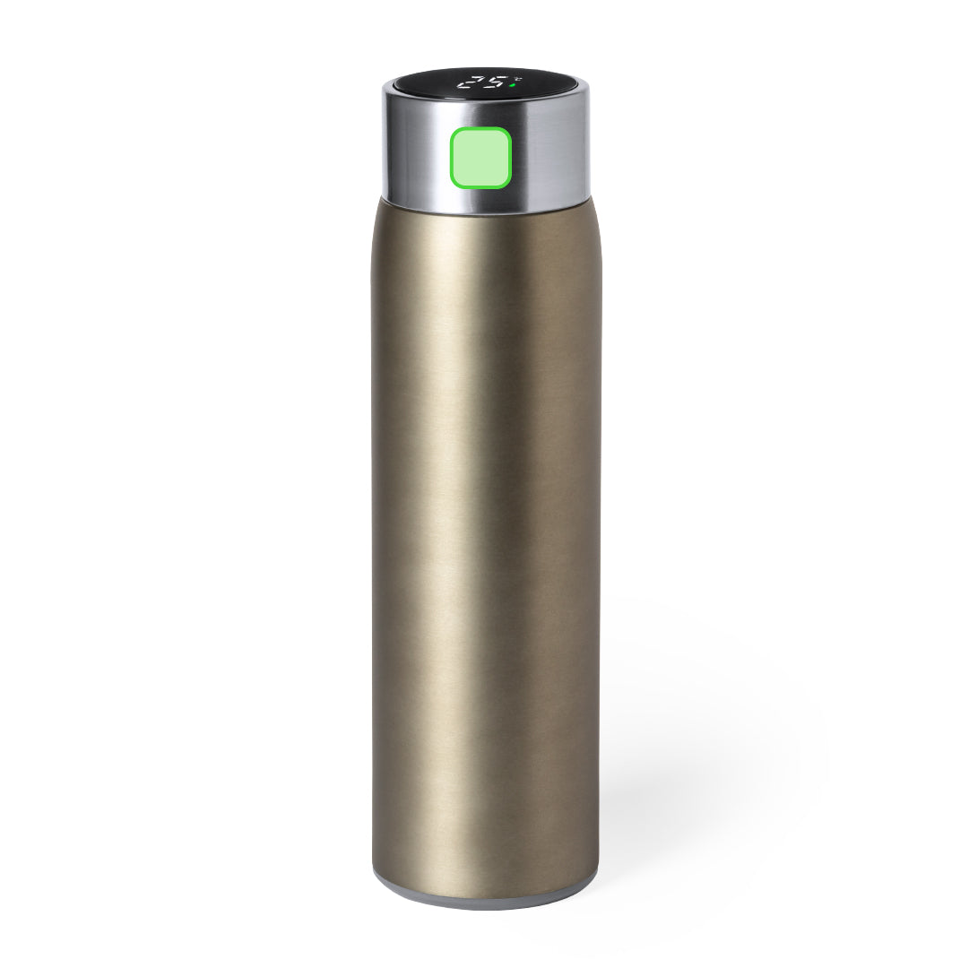Kenay Thermal Bottle – Stainless Steel Double Wall Insulated Bottle with Temperature Gauge