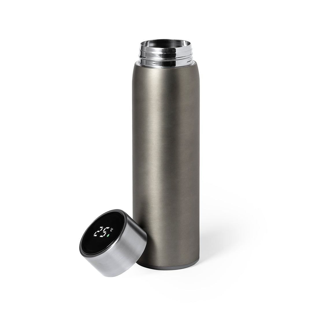 Kenay Thermal Bottle – Stainless Steel Double Wall Insulated Bottle with Temperature Gauge