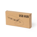 Norman Bamboo USB Hub - Sustainable Office Accessory