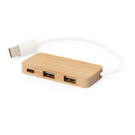 Norman Bamboo USB Hub - Sustainable Office Accessory