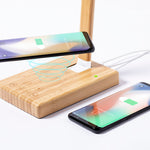 Sleya Folding Lamp with Wireless Charger – Sustainable Office Lighting