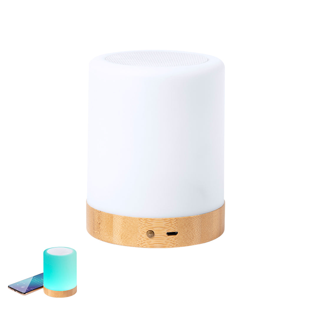 Nalow Bamboo Bluetooth Speaker – Sustainable Sound with LED Lighting