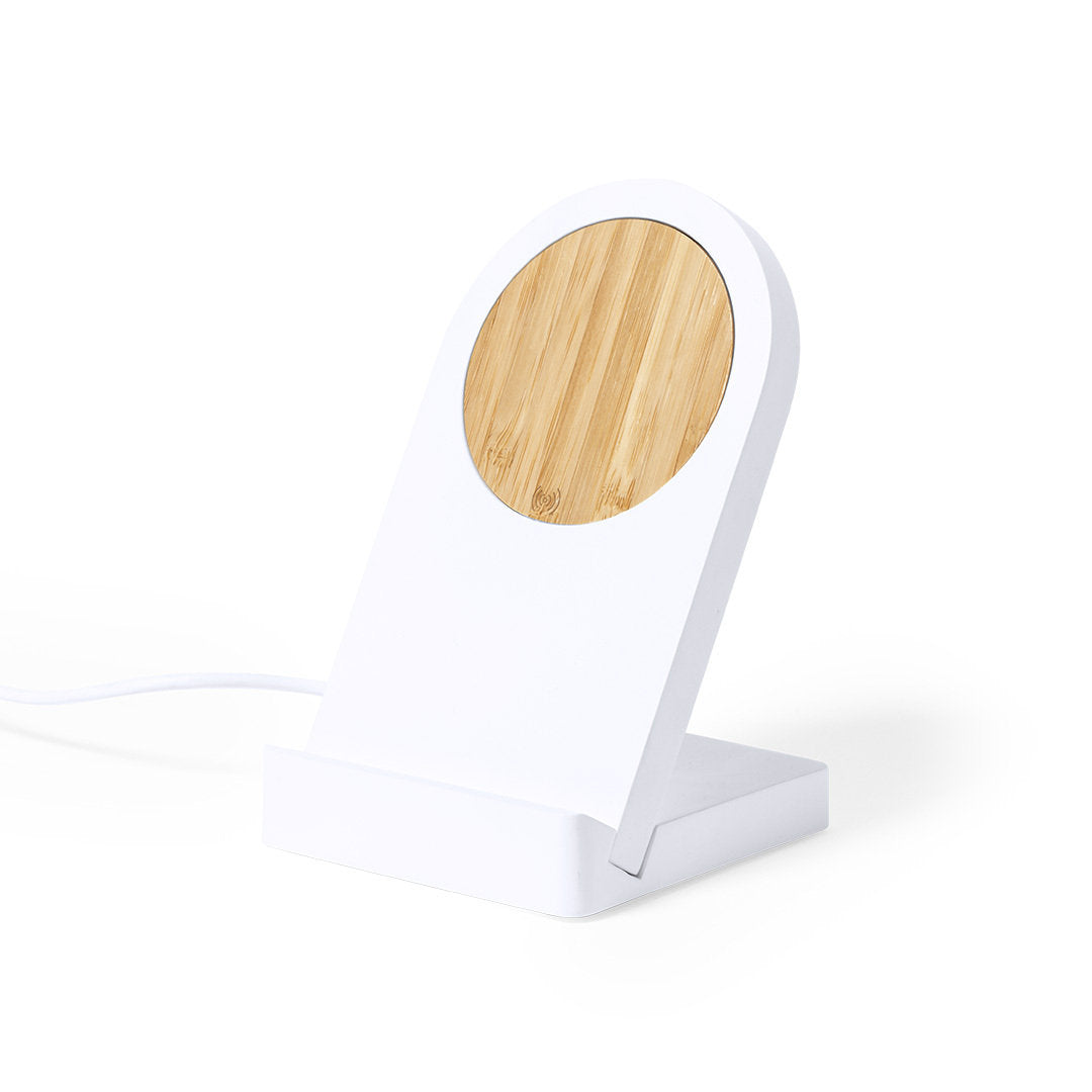 Noopy Wireless Magnetic Charger - Eco-Friendly Bamboo Phone Holder