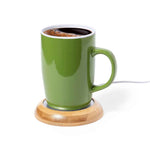 Ligrant Bamboo Mug Warmer – Keep Your Drinks Warm with Sustainable Style