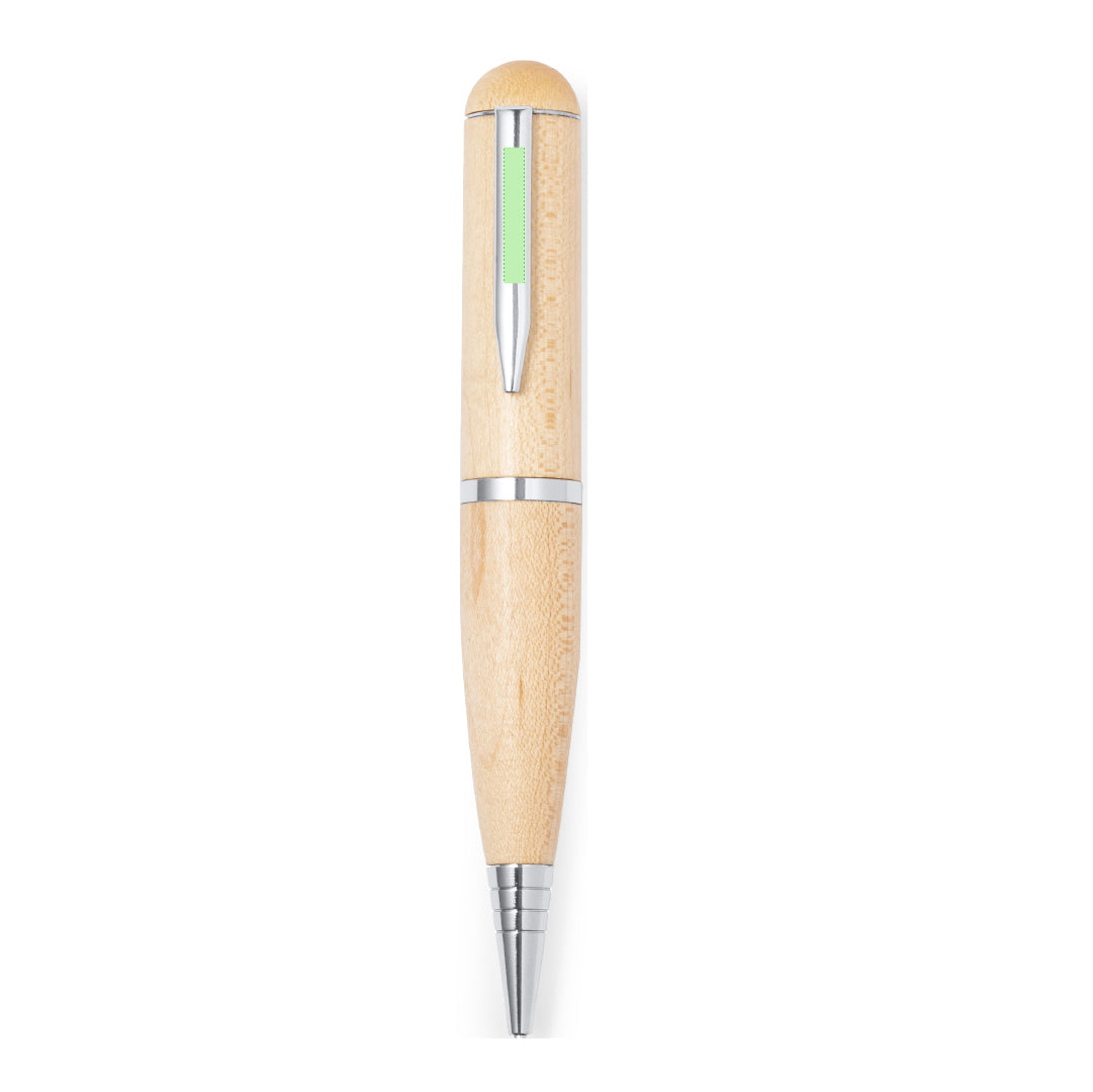 Kornon 16GB Wooden USB Ball Pen – Sustainable and Practical Promotional Gift