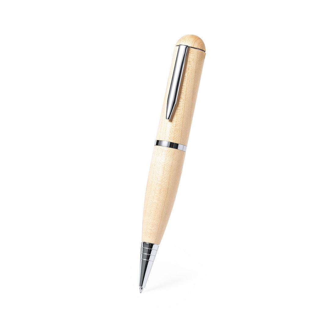 Kornon 16GB Wooden USB Ball Pen – Sustainable and Practical Promotional Gift