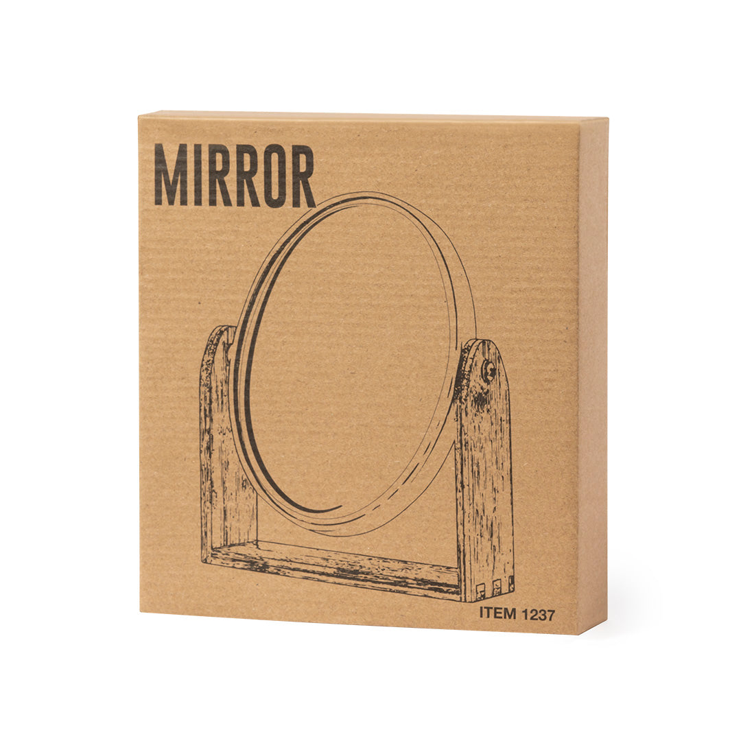Rinoco Bamboo Mirror – Eco-Friendly Table Mirror with Dual Magnification