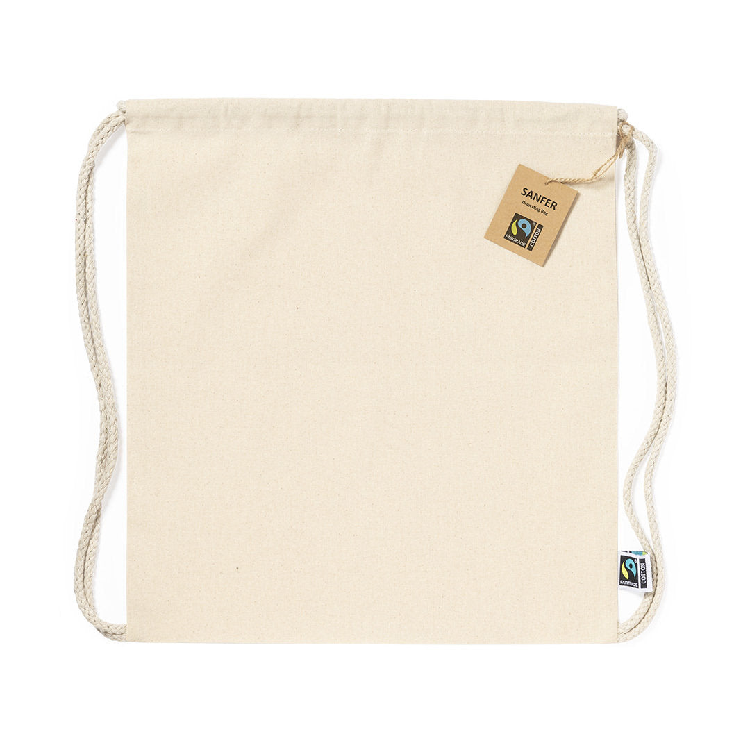 Sanfer Fairtrade Cotton Drawstring Backpack – Sustainable & Practical