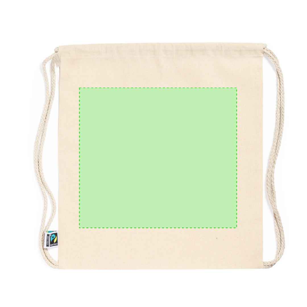 Sanfer Fairtrade Cotton Drawstring Backpack – Sustainable & Practical
