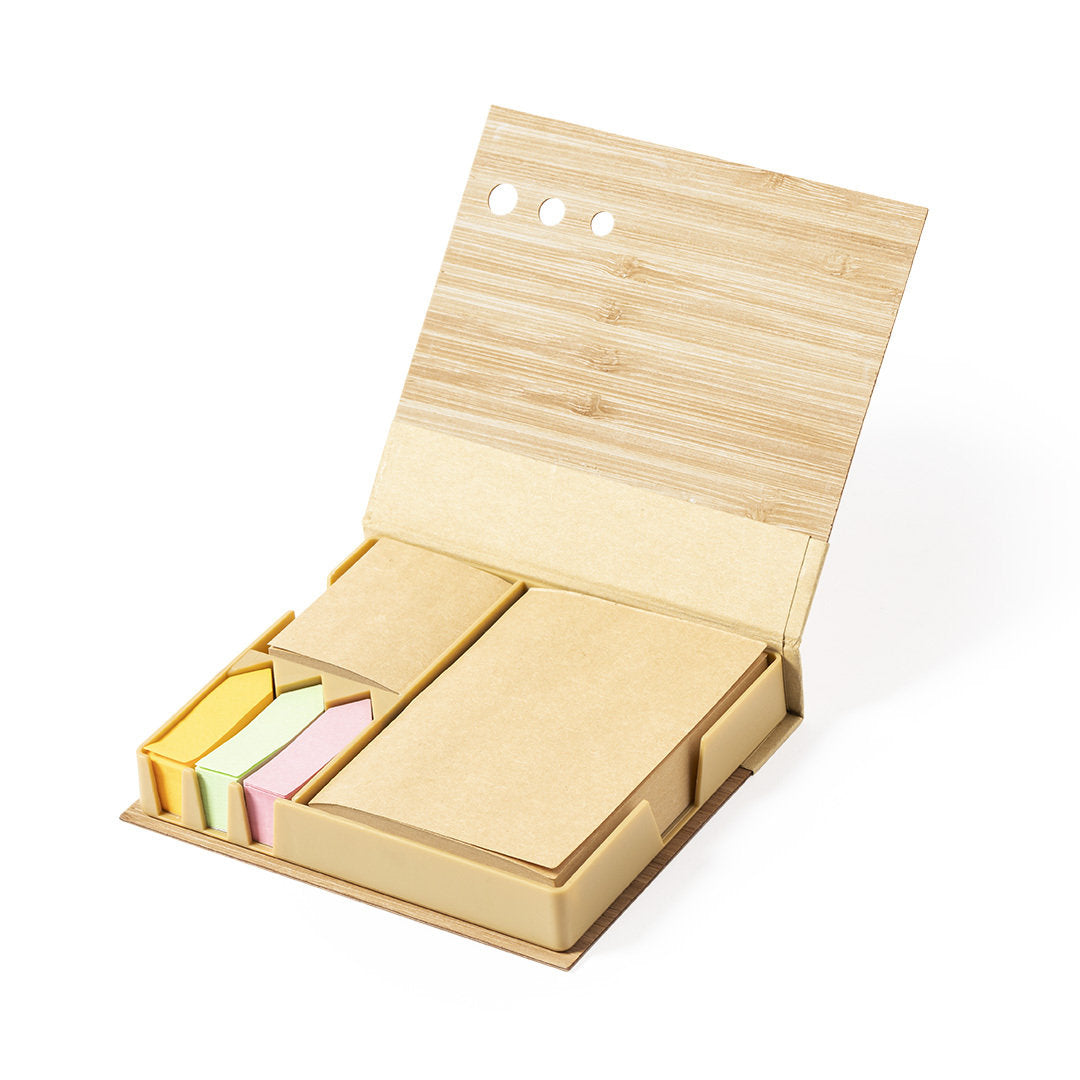 Kokil Notepad Holder – Sustainable Bamboo Covers with Sticky Notes