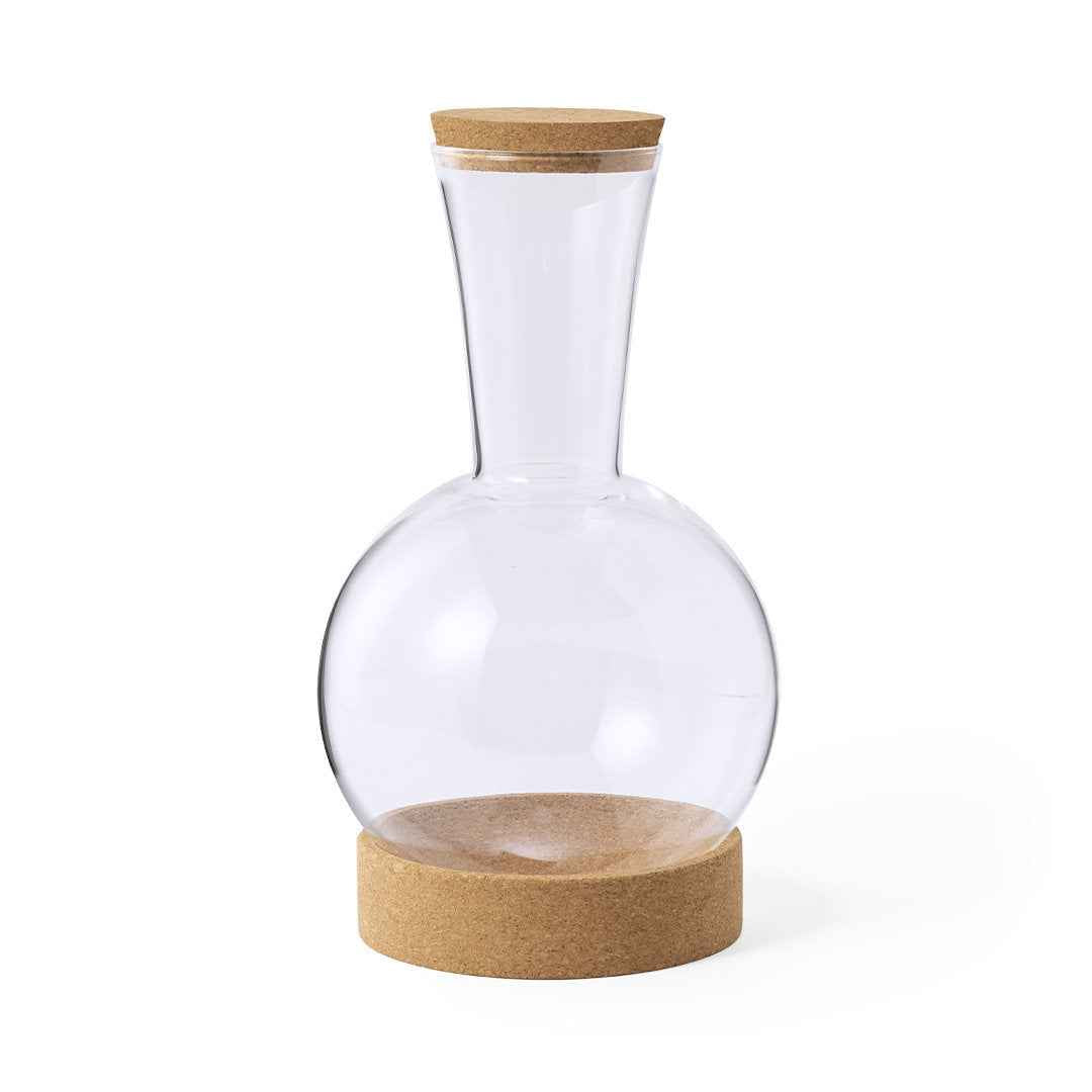 Seirten Decanter – Sustainable Borosilicate Glass Carafe with Cork Base and Lid