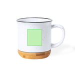 Larray Ceramic Mug with Bamboo Base – Sustainable and Stylish