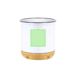 Larray Ceramic Mug with Bamboo Base – Sustainable and Stylish