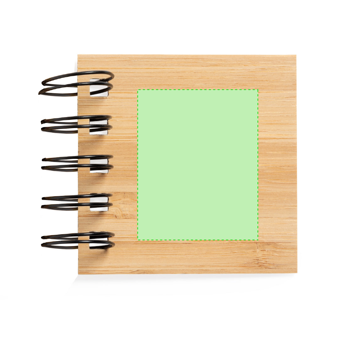 Feros Ringed Notebook – Sustainable Bamboo Cover Notebook with Sticky Notes
