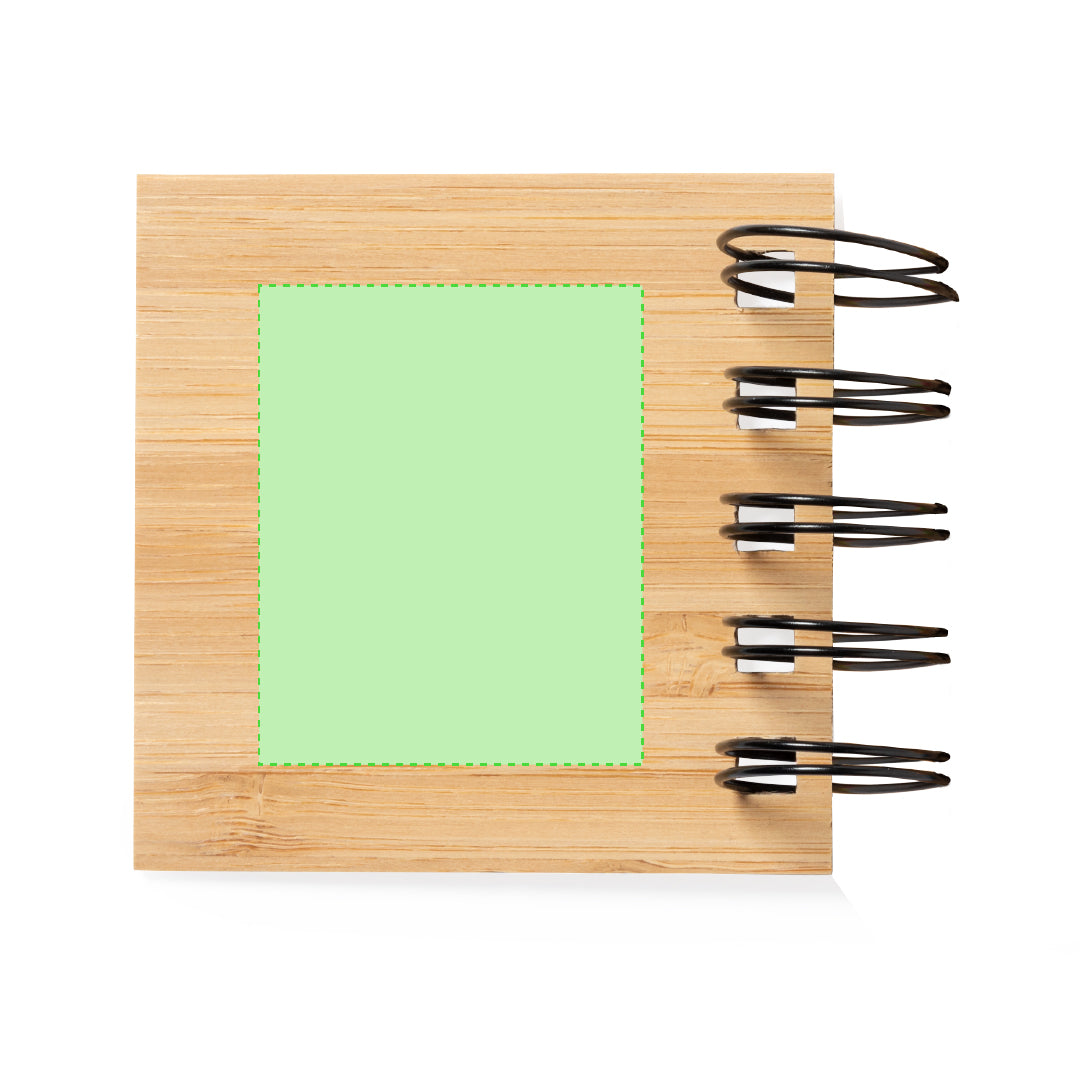 Feros Ringed Notebook – Sustainable Bamboo Cover Notebook with Sticky Notes