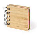 Feros Ringed Notebook – Sustainable Bamboo Cover Notebook with Sticky Notes