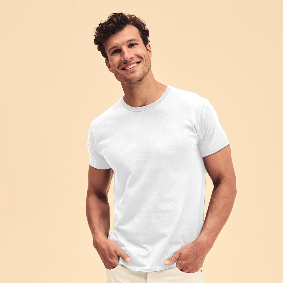 Iconic T-shirt – Premium White Cotton Tee by Fou Tees Ireland Default One Size