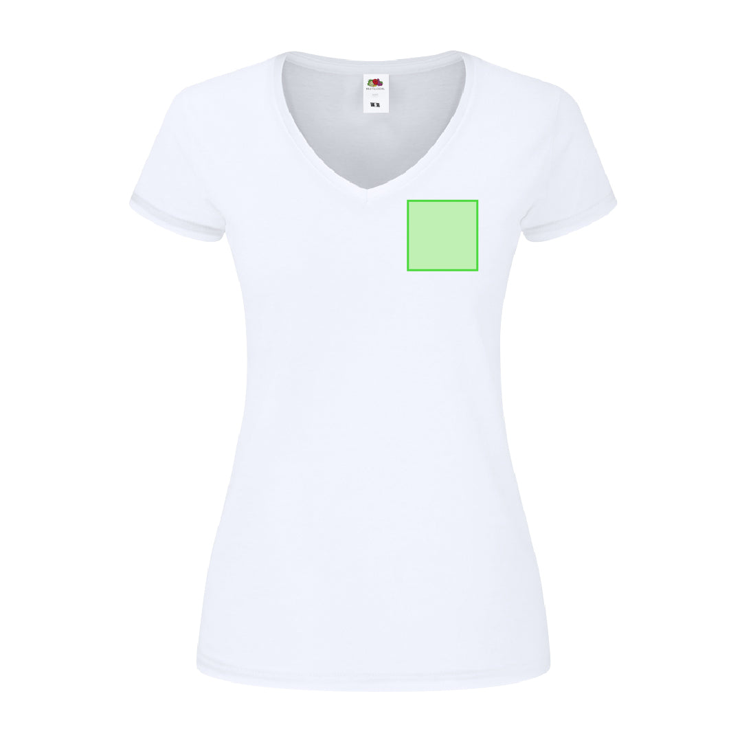 Iconic V-Neck - Women's Slim Fit Cotton T-Shirt | Fou Tees Ireland