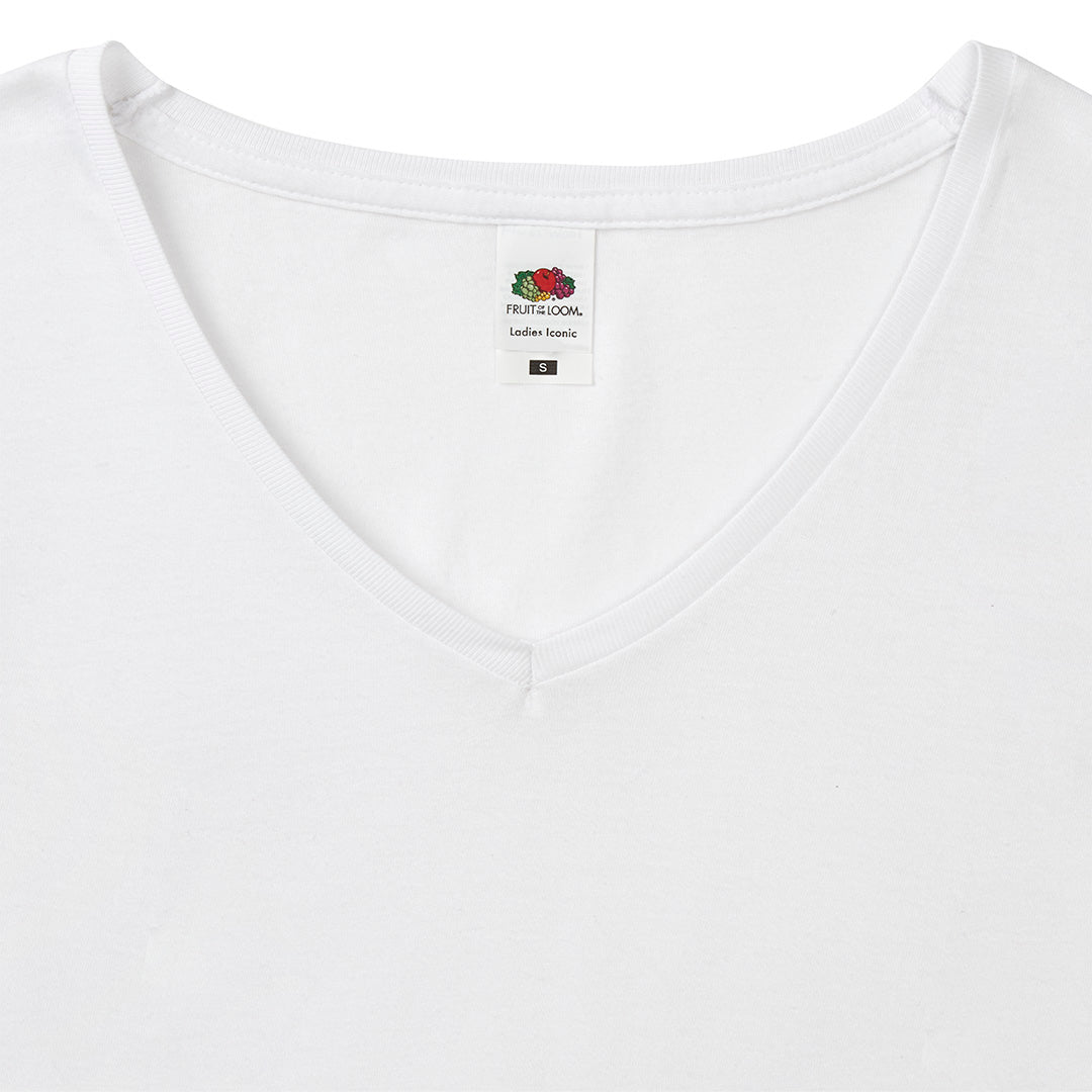 Iconic V-Neck - Women's Slim Fit Cotton T-Shirt | Fou Tees Ireland