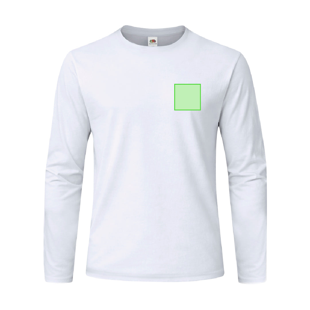 Iconic Long Sleeve T – Comfortable and Durable Cotton Tee by Fruit Of The Loom