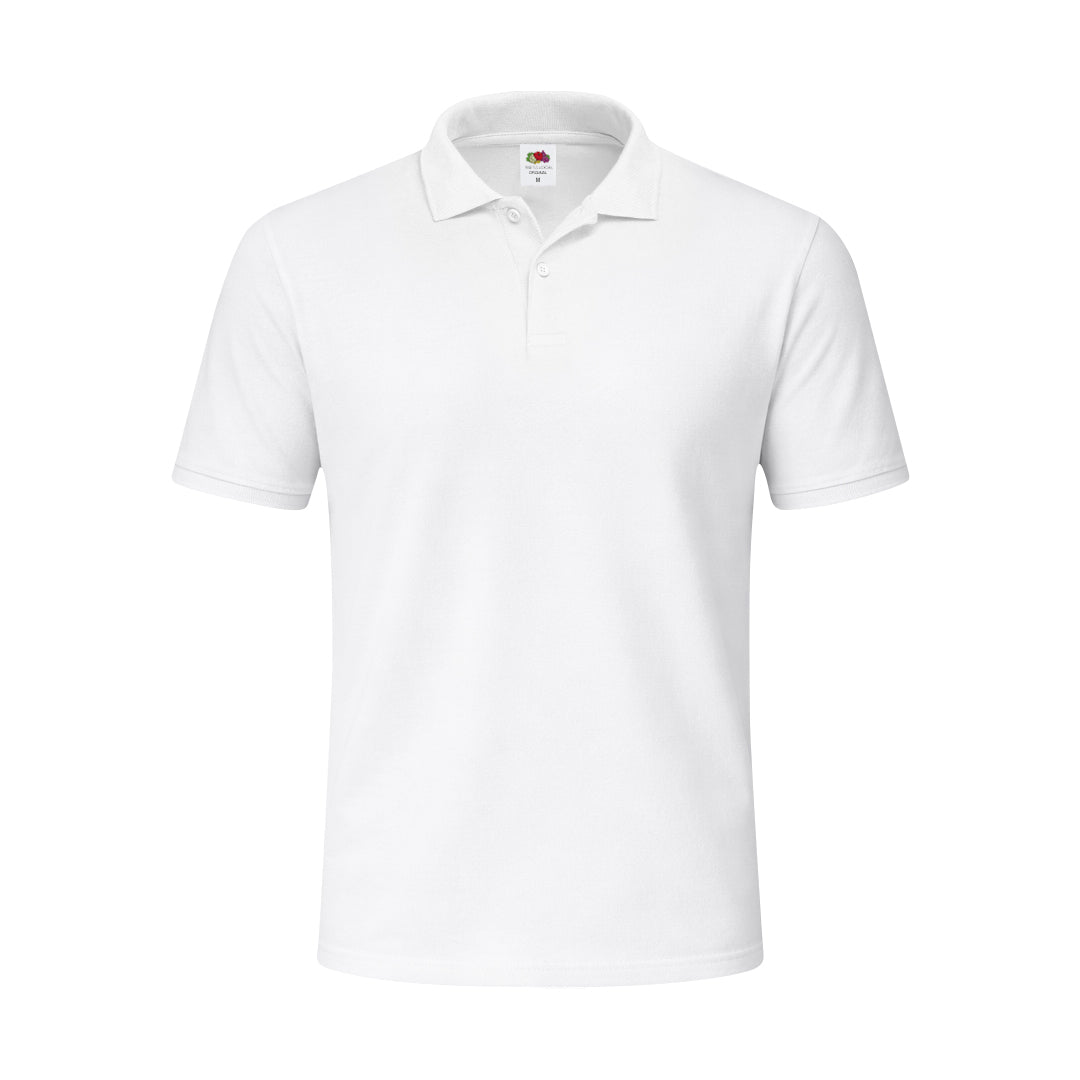 Original White Polo Shirt – Classic Cotton Piqué for Irish Businesses