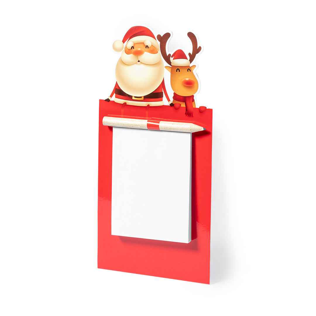 Larry Christmas Magnet with Notepad – Festive Santa and Reindeer Design