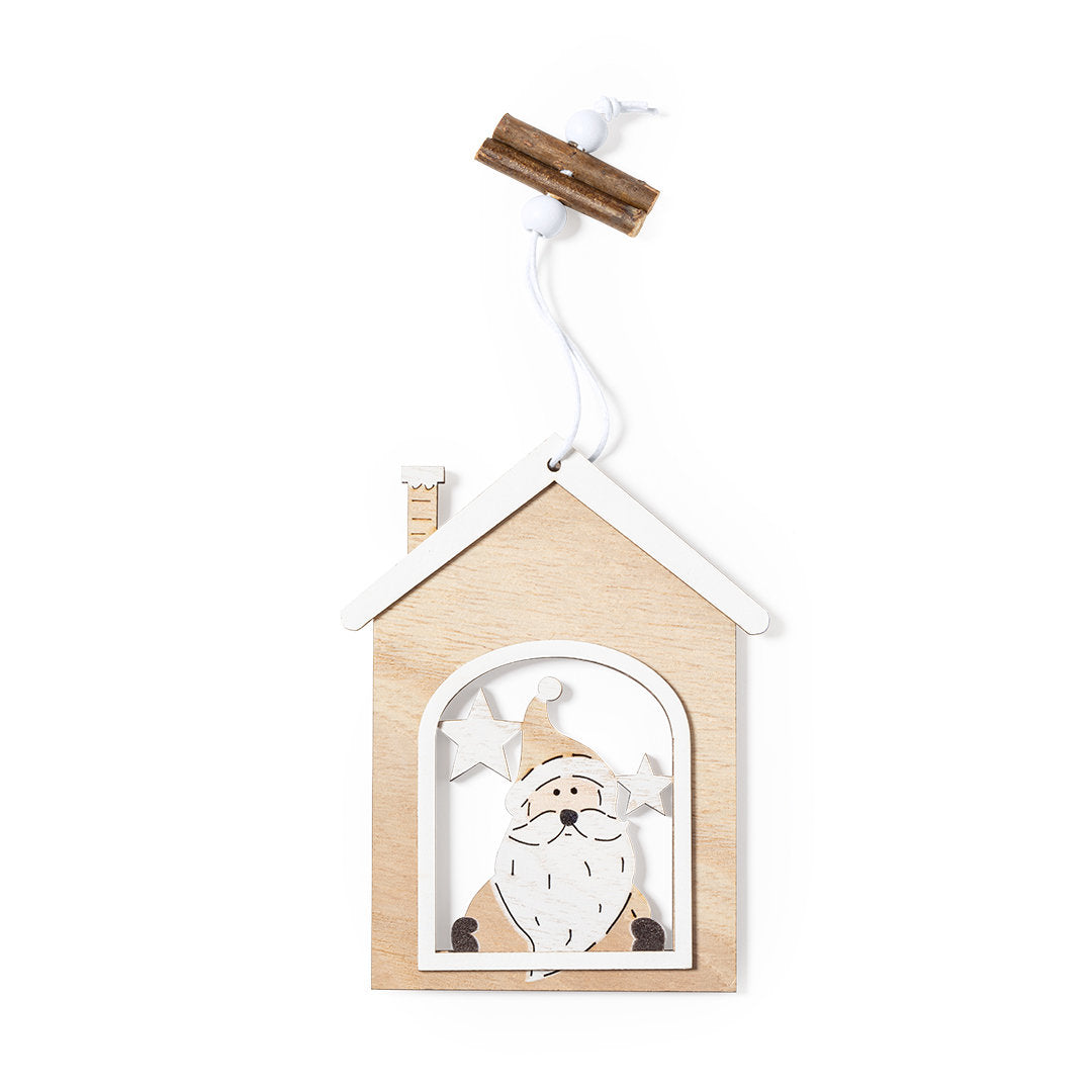 Roman Christmas Decoration - Elegant Natural Wood Ornament