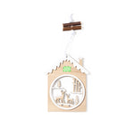 Roman Christmas Decoration - Elegant Natural Wood Ornament
