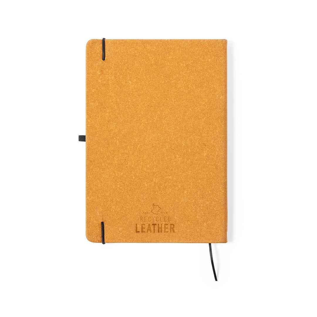 Tefan Recycled Leather Notepad - Sustainable Business Stationery