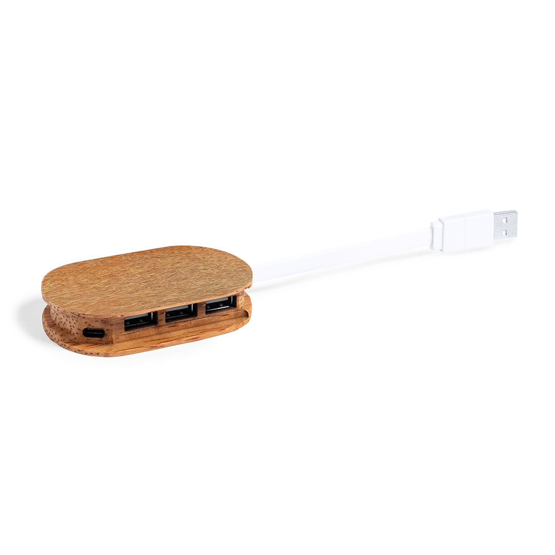 Dagobat Coconut USB Hub – Sustainable Tech Accessory for Irish Businesses