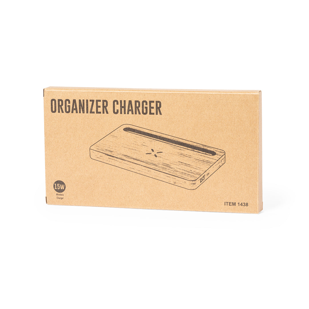 Loubron Wireless Charger Bamboo Organizer for Irish Businesses