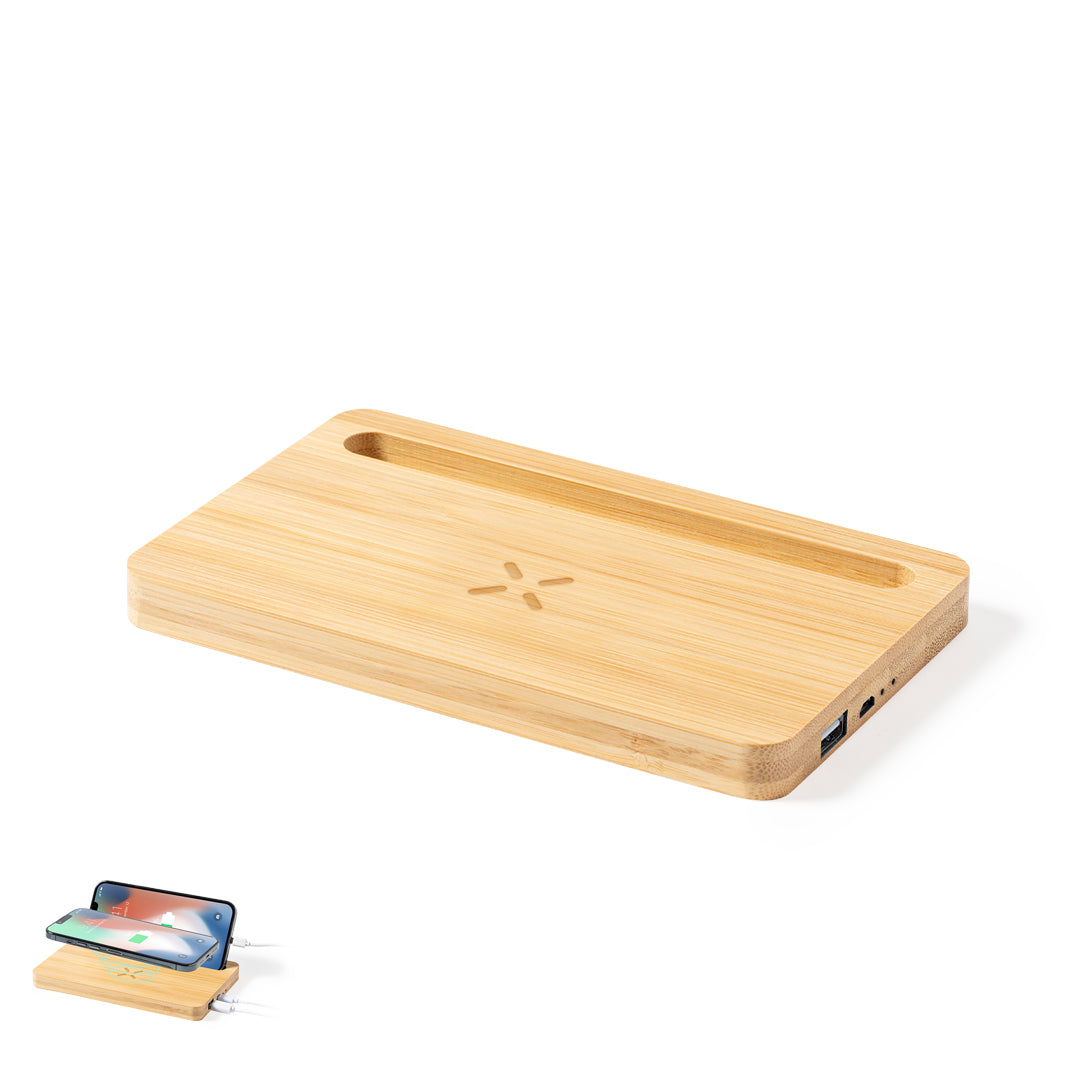 Loubron Wireless Charger Bamboo Organizer for Irish Businesses