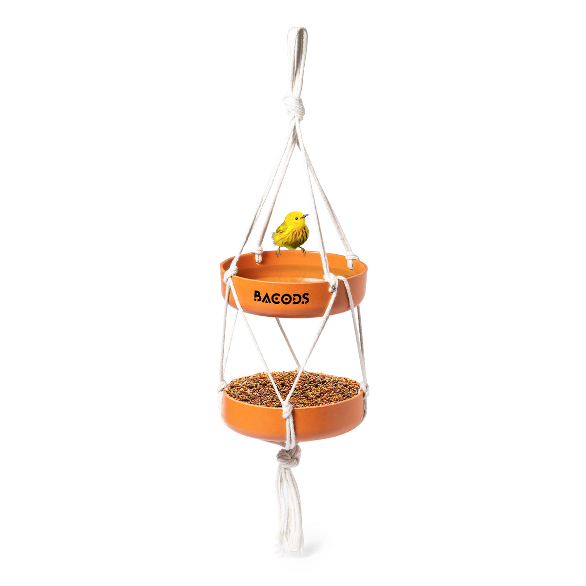 Xilam Bird Feeder – Sustainable Hanging Feeder with Bamboo Fibre Bowls