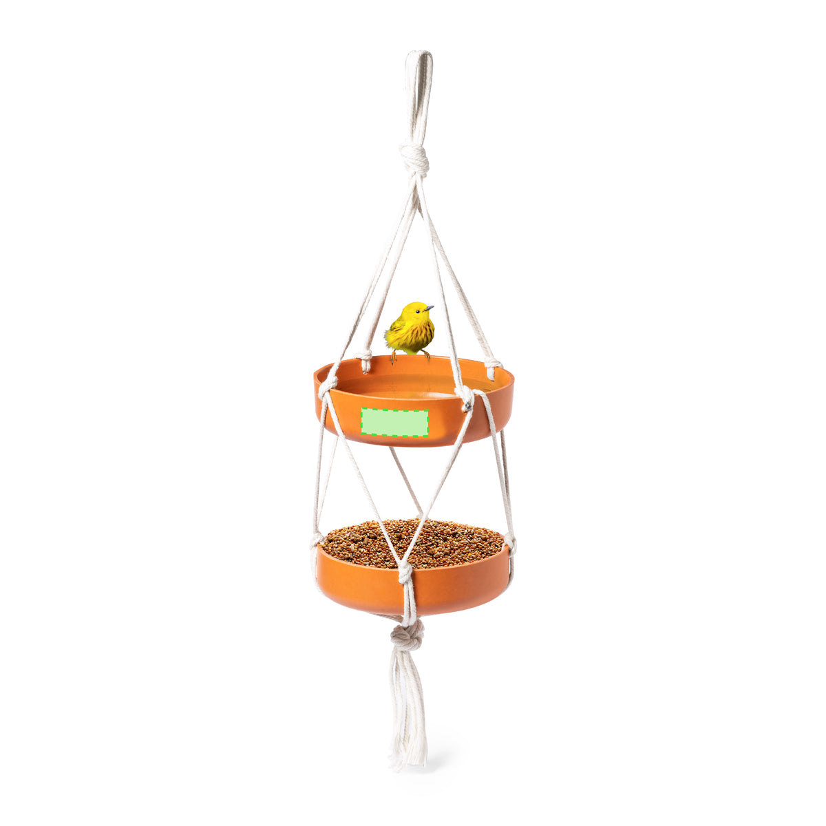 Xilam Bird Feeder – Sustainable Hanging Feeder with Bamboo Fibre Bowls