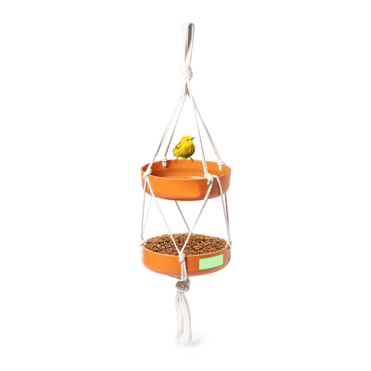 Xilam Bird Feeder – Sustainable Hanging Feeder with Bamboo Fibre Bowls