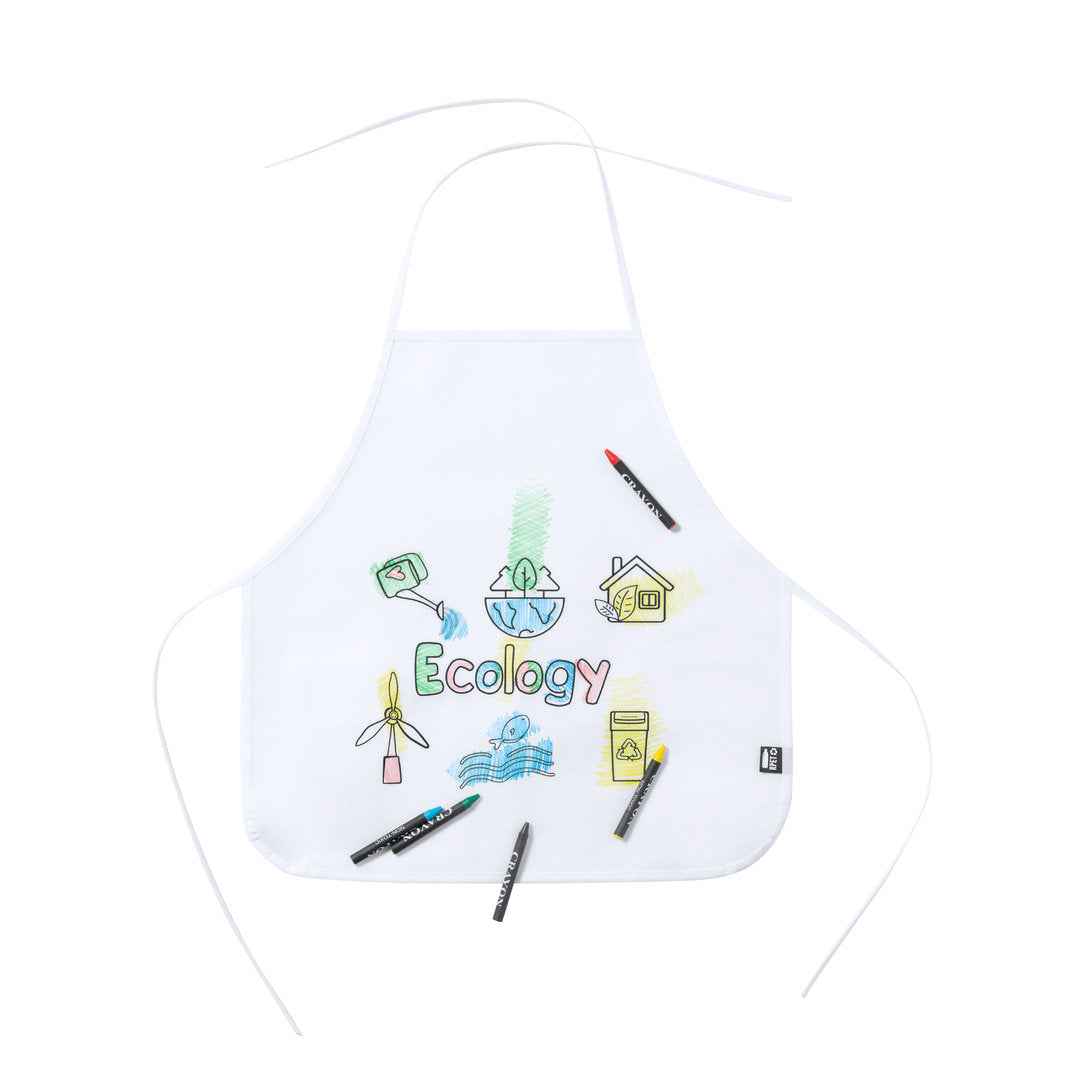 Mayfil Apron – Sustainable Kids’ Apron with Crayons