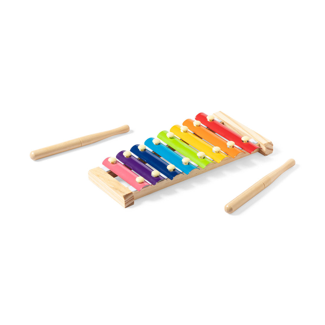 Nultyn Wooden Xylophone – Colourful Pine Wood Musical Toy