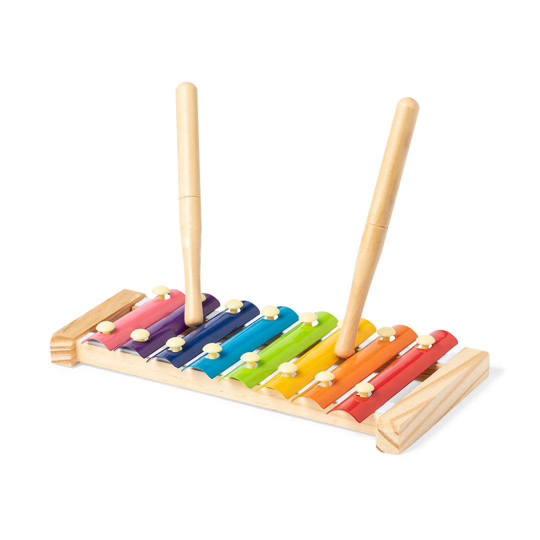 Nultyn Wooden Xylophone – Colourful Pine Wood Musical Toy